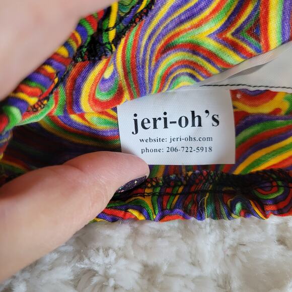 Jeri-oh's Multi-color Hippie Print Drawstring Tapestry Bags - Picture 13 of 14